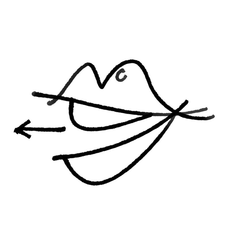 kaempf-ebert-rein-raus Icon Illustration - Mund